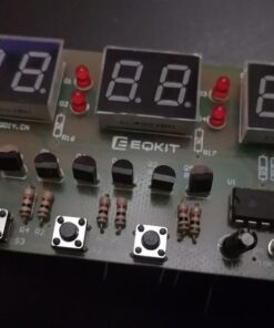 IS Soldering Project Clock, Icstation 6-Bit Digital Clock Soldering Kit DIY Soldering Practice for School Science Projects Student STEM Learning Teaching 81 615983BXFBL