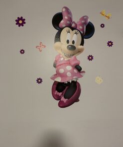 RoomMates RMK2008GM Minnie Bow-Tique Peel and Stick Giant Wall Decal , Pink Bow-Tique Giant 23 615BNTWNFsL