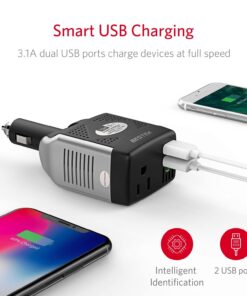 BESTEK 75W Power Inverter DC 12V to 110V AC Car Inverter Power Converter 18 615BngAFARL