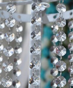 KUPOO Magnificent 16 Feet Crystal Acrylic Gems Bead Strands, Manzanita Crystals, Tree Garlands, Christmas Decoration 22 615CTE9TadL