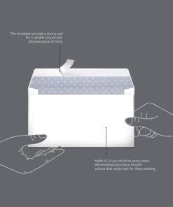 Amazon Basics #6 3/4 Security-Tinted Envelopes with Peel & Seal, 300-Pack, White 15 615Ex dDOzL