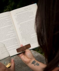 The PagePal Page-Holder- American Made Walnut Thumb Bookmark - Novel Reading Accessories Gifts for Readers, Book Lovers Gifts, Bookworm Gifts, Book Accessories - Made in The USA (Regular) Walnut - Regular 12 615FB9nUt2L