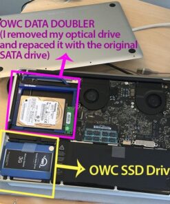 OWC Data Doubler, Optical to SATA HD Converter Bracket Solution for Mac Laptops, (OWCDDAMBS0GB) 32 615GQrIs1lL