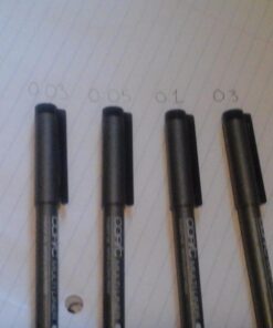 Copic Markers Multiliner Fine Pigment Based Ink, 4-Piece Set 4 Count (Pack of 1) Black Fine 24 615GjAgQJNL