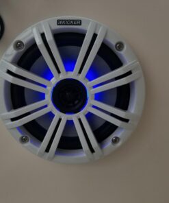 KICKER 6.5" White LED Marine Speakers (Qty 4) 2 Pairs of OEM Replacement Speakers LED White 23 615H0N42M6L