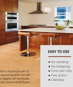 SamaN Interior One Step Wood Seal, Stain and Varnish – Oil Based Odorless Dye - Protection for Furniture and Fine Wood (Brazilian Cherry SAM-306, 32 oz) 1 Quart Brazilian Cherry 17 615HWHVpUdL