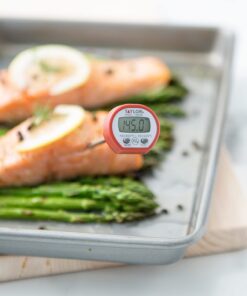 Alternative view of Taylor Instant Read Digital Meat Food Grill BBQ Cooking Kitchen Thermometer, Comes with Pocket Sleeve Clip, Red