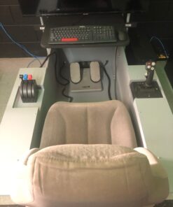 Logitech G Saitek PRO Flight Throttle Quadrant, Professional Simulation Axis Levers, LCD Display, 3x Two-Way Rocker Switches, Adjustable Bracket, USB, PC - Black 26 615JMSLc2TL