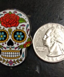 Pinsanity Day of the Dead Sugar Skull Enamel Lapel Pin 14 615JsVYgw L