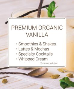 Monin - Organic Vanilla Syrup, Naturally Smooth Sweetness, Great for Coffee, Shakes, and Cocktails, Gluten-Free, Non-GMO (750 ml) 20 615KqhXEJiL