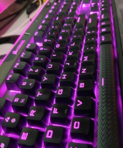 Corsair K95 RGB Platinum Mechanical Gaming Keyboard - 6x Programmable Macro Keys - USB Passthrough & Media Controls - Fastest Cherry MX Speed - RGB LED Backlit - Aluminum Finish Gunmetal 33 615L fZNiDL 1
