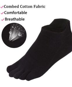 Meaiguo Toe Socks No Show Running Five Finger Socks for Men Women 4 Pairs Multicoloured 36 615LlET5ZRL