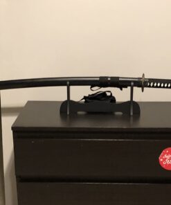 Vulcan Gear Traditional Japanese Handmade Sharp Katana Samurai Sword with Scabbard and Sword Stand Dragon Tsuba 56 615M0MYZGL