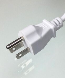 Ipax 15Ft Extra Long White AC Power Cord Cable Pure Copper Wire Core in Retail Pack for Computer Plasma TV Printer Monitor AC Adapter 15Ft White 15 615M3x8gWuL