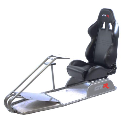 GTR Simulator - GTS Model with Adjustable Racing Seat - Driving Racing Simulator Cockpit with Gear Shifter Mount