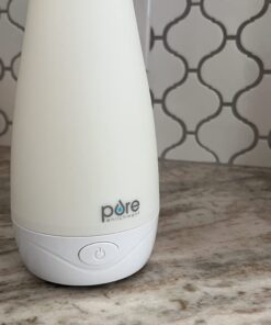 Pure Enrichment PureSpa Natural Essential Oil Diffuser (Natural) – 200ml Water Tank Lasts Up to 10 Hours with Soft Color-Changing Lights and Auto Safety Shut-Off Wood 38 615MdMWe1eL