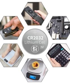 JUNPOWER CR2032 3V Lithium Battery (20pcs) 5 Count (Pack of 4) 18 615Mh4xn5WL