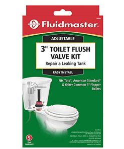 Fluidmaster 540AKRP5 3-Inch Complete, Adjustable Toilet Flush Valve Repair Kit , Black Toilet Repair Kit 16 615MsdgvfPL