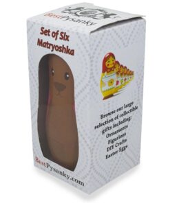 BestPysanky 6 Animals: Dog, Cat, Horse, Fish, Chick, Bunny Plastic Nesting Dolls 4.5 Inches 7 615N 0nH6LL