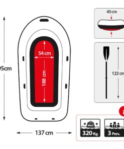 Intex Challenger 3 Inflatable Raft Boat Set with Pump and Oars | 68370EP 10 615O8nvjTXL
