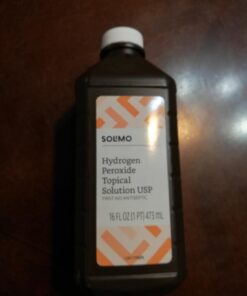Amazon Basics Hydrogen Peroxide Topical Solution USP, 16 Fl Oz (Pack of 1) (Previously Solimo) 17 615P3Z0ojL