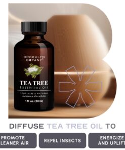 Brooklyn Botany Tea Tree Essential Oil – 100% Pure and Natural – Therapeutic Grade Oil with Dropper - for Aromatherapy and Diffuser - 1 Fl. OZ 1.00 Fl Oz (Pack of 1) 19 615P4EsnFL