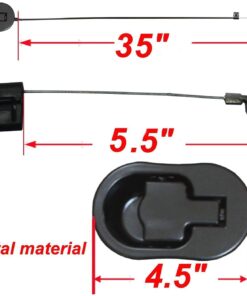 FOLAI Recliner Replacement Parts - Universal Black Metal Pull Recliner Handle with Cable - fits Recliner Couch Style Pull Chair Release Handle for Sofa 1PCS 27 615PNTg4jBL