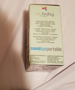 MyBaby SoundSpa White Noise Machine for Babies | 6 Soothing Lullabies for Newborns, Sound Therapy for Travel, Relaxing, Kids, Newborns, Baby Songs, Adjustable Volume, Auto-off Timer, By HoMedics 1 Count (Pack of 1) 37 615R3PVNkIL