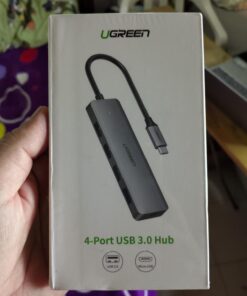 UGREEN USB C Hub 4 Ports, USB C to USB Hub with 4 USB 3.0, Powered USB C Splitter for Laptop, MacBook Pro, iMac, iPad Pro, Chromebook, Dell XPS, iPhone 15/15 Pro, Galaxy S23, and More, 0.5FT 0.5 FT 43 615SzeiWLtL