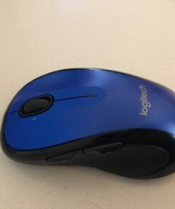 Logitech M510 Wireless Computer Mouse – Comfortable Shape with USB Unifying Receiver, with Back/Forward Buttons and Side-to-Side Scrolling, Blue Dark Blue 46 615UP3ejV7L