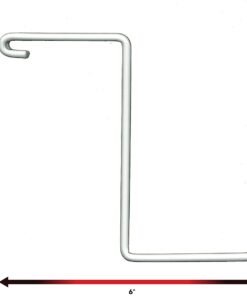 HyLoft 00212 Add-On Storage Hook Accessory for HyLoft Model-540 Ceiling Rack, 4 Count , White 30 615ViJJtuL