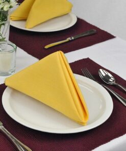 DII Solid Napkin Set Collection, 20x20, Yellow, 6 Piece 20 615WMol3ozL