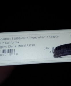 Apple Thunderbolt 3 (USB-C) to Thunderbolt 2 Adapter 19 615WOIPZ L