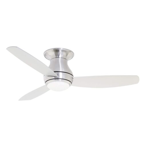 Emerson Curva Sky LED Indoor Curva Sky 52-inch Modern Ceiling Fan, 3-Blade Ceiling Fan with LED Lighting and 6-Speed Remote Control,Brushed Steel (LED Light) Brushed Steel 52 Inch