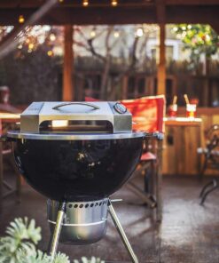 Onlyfire Stainless Steel Pizza Oven Kit for 22 Inch Charcoal Kettle Grilll - Outdoor Grill Top Pizza Oven Kit, Pizza Maker Tool Set Including Pizza Chamber, Pizza Stone, Pizza Peel and Thermometer 31 615Y1pYBp6L