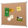 VIZ-PRO Cork Notice Board, 48 X 36 Inches, Cork Bulletin Board with Silver Aluminium Frame 48x36 inches 23 615Z2BaiCpL