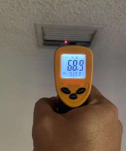 Etekcity Infrared Thermometer Temperature Gun for Cooking, -58°F to 1130°F, Digital Heat Gun for Meat Pizza Oven, Laser Tool for Indoor Outdoor Pool, Cooking, Candy, Griddle Hvac, Yellow 46 615ZEwROzDL