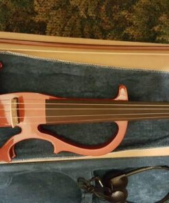 Cecilio Solid Wood Electric/Silent Violin with Ebony Fittings - 4/4 Full Size - Metallic Red Mahogany 4/4-size 32 615ZgRDdL