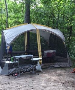 Camco Olympian Deluxe Portable Grill Table | Provides Plenty of Room for Grilling Gear | Ideal for Picnics, Camping, Boating, Tailgating, and Backyard BBQs | (57293) Silver Camping Grill Table 59 615arwaeKxL