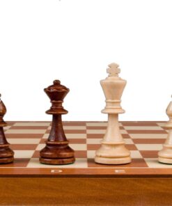 Alternative view of Wegiel Handmade European Professional Tournament Chess Set With Wood Case - Hand Carved Wood Chess Pieces & Storage Box To Store All The Piece