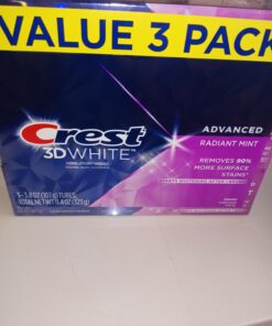 Crest 3D White Toothpaste Radiant Mint, 3.8 Oz (Pack of 3) 3.8 Ounce (Pack of 3) 30 615cHFBkHxL