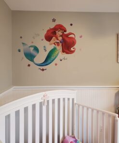 RoomMates RMK2360GM The Little Mermaid Ariel Peel and Stick Giant Wall Decals Pack of 1 Multicolor 25 615dAL3nxQL