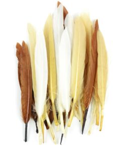 Alternative view of Touch of Nature 24-Piece Mini Indian Feathers for Crafting, 3-Inch, Earth Mix
