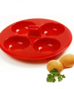 Norpro Silicone 4 Egg Poacher, Red 7 615eILa2PL