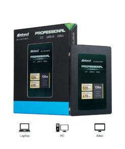 INLAND Professional 120GB SSD 3D NAND SATA III 6Gb/s 2.5" 7mm Internal Solid State Drive (120GB) 25 615eO0zSdoL