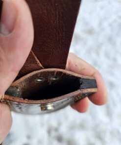 Poshland RAM-0592 Damascus Steel Dagger Knife – Full Size Leather Handle 32 615eyhkyc0L