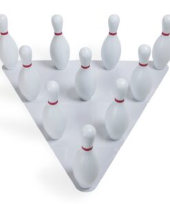 Alternative view of Champion Sports Plastic Bowling Pins: Set for Training & Kids Games, Red/White