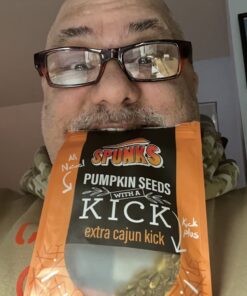 Spunks Spicy Pumpkin Seeds Healthy Keto Snacks - Multi Pack of 5-5 oz Each (EXTRA CAJUN KICK) 5 615gKk1vSL