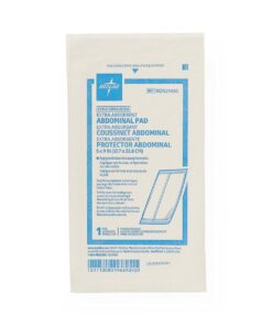Medline Medline Sterile Abdominal Pad, NON21450H, 5 inch x 9 inch, 2 Packs of 25 Count 5" x 9" 22 615hg337RtS