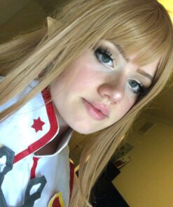 wonderful lifetime Women 100cm/39.37'' Golden Anime Cosplay Heat Resistant Halloween Cosplay Hair Wig 15 615iV z4gBL